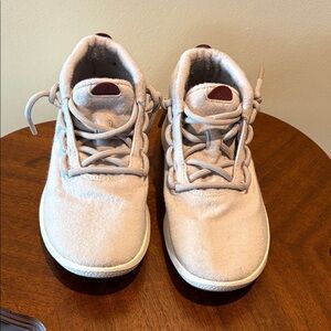 Allbirds  Sneakers  high top shoes
Soft felt like fabric  light gray lace up 8.5